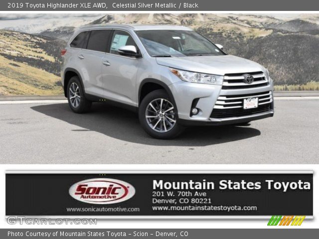 2019 Toyota Highlander XLE AWD in Celestial Silver Metallic