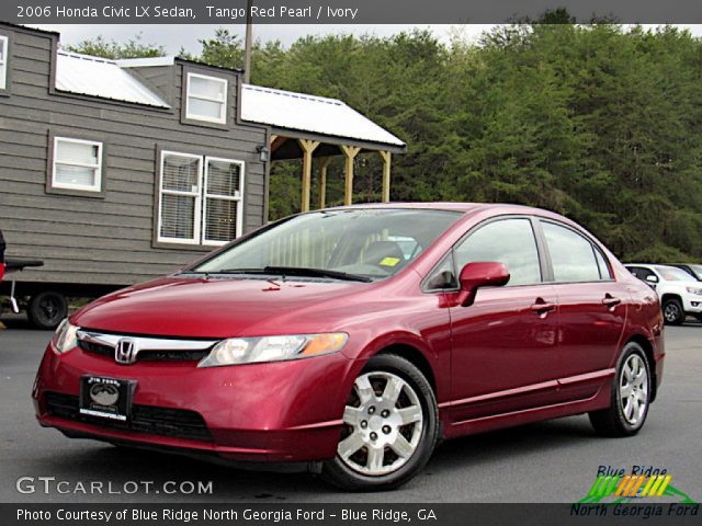 2006 Honda Civic LX Sedan in Tango Red Pearl