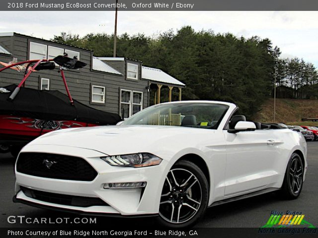 2018 Ford Mustang EcoBoost Convertible in Oxford White