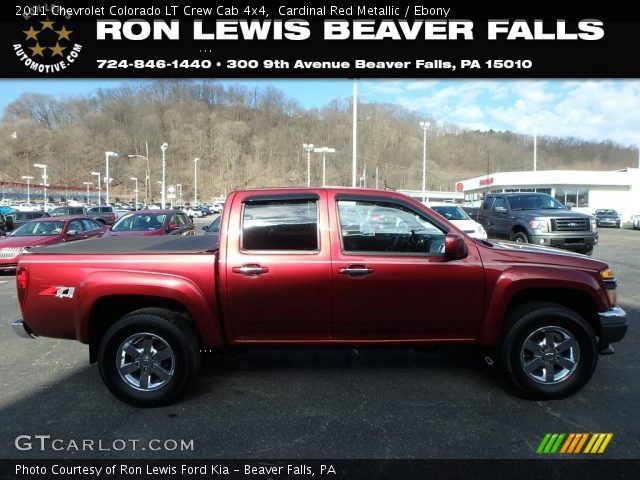 2011 Chevrolet Colorado LT Crew Cab 4x4 in Cardinal Red Metallic