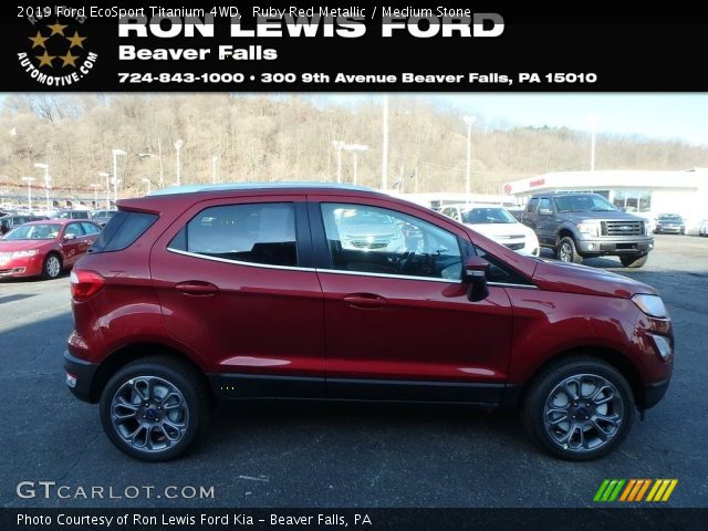 2019 Ford EcoSport Titanium 4WD in Ruby Red Metallic