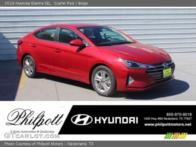 2019 Hyundai Elantra SEL in Scarlet Red