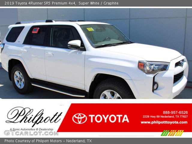 2019 Toyota 4Runner SR5 Premium 4x4 in Super White