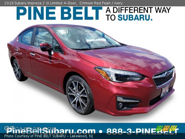 2019 Subaru Impreza 2.0i Limited 4-Door in Crimson Red Pearl