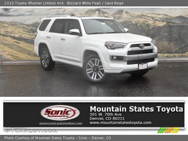 2019 Toyota 4Runner Limited 4x4 in Blizzard White Pearl