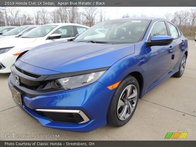 2019 Honda Civic LX Sedan in Agean Blue Metallic