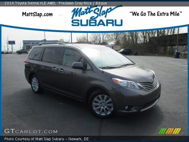 2014 Toyota Sienna XLE AWD in Predawn Gray Mica