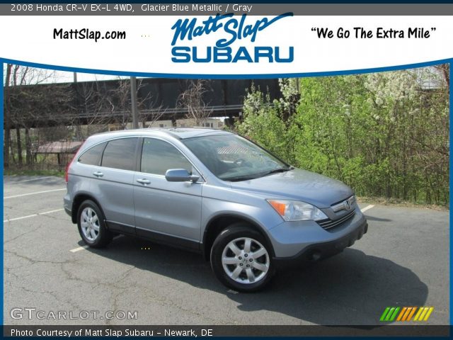 2008 Honda CR-V EX-L 4WD in Glacier Blue Metallic