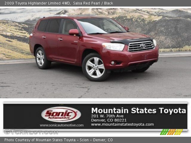 2009 Toyota Highlander Limited 4WD in Salsa Red Pearl