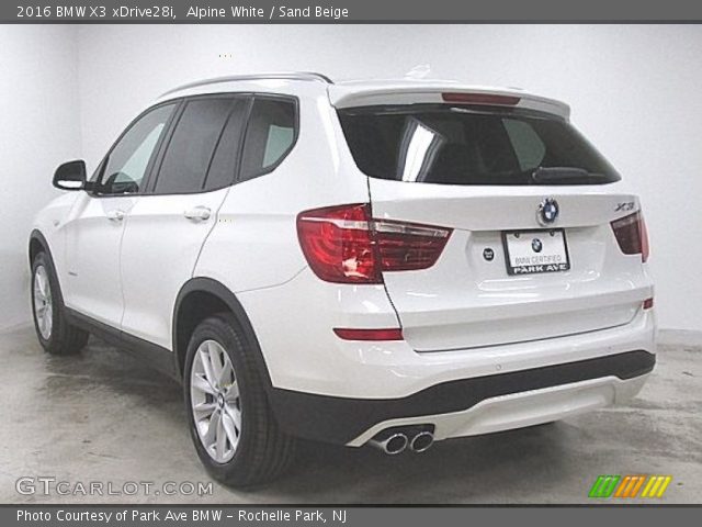 2016 BMW X3 xDrive28i in Alpine White