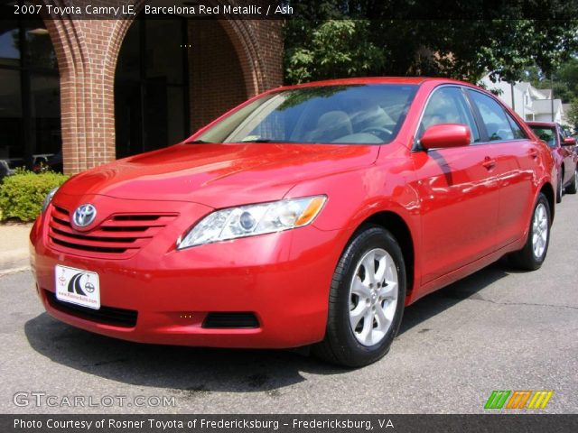 2007 Toyota Camry LE in Barcelona Red Metallic