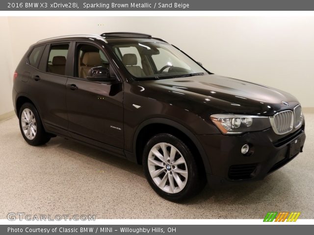 2016 BMW X3 xDrive28i in Sparkling Brown Metallic