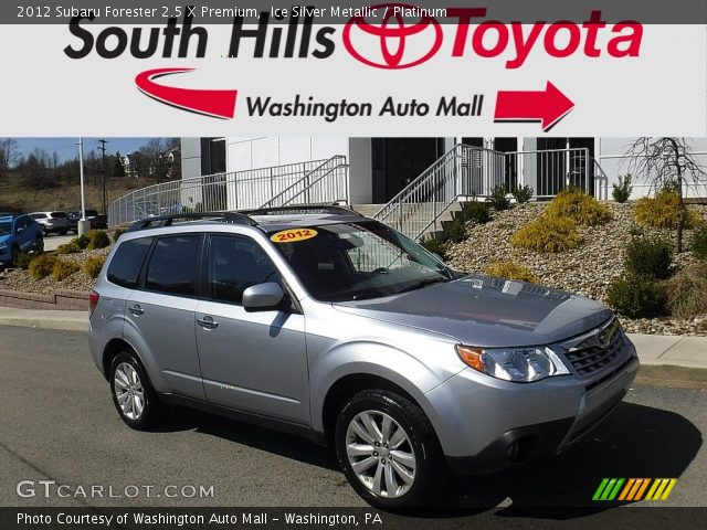 2012 Subaru Forester 2.5 X Premium in Ice Silver Metallic