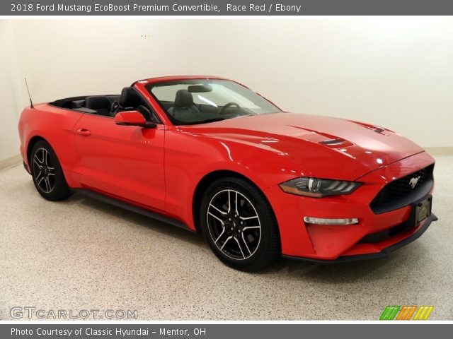 2018 Ford Mustang EcoBoost Premium Convertible in Race Red