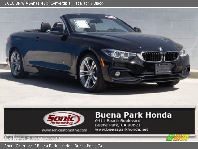 2018 BMW 4 Series 430i Convertible in Jet Black