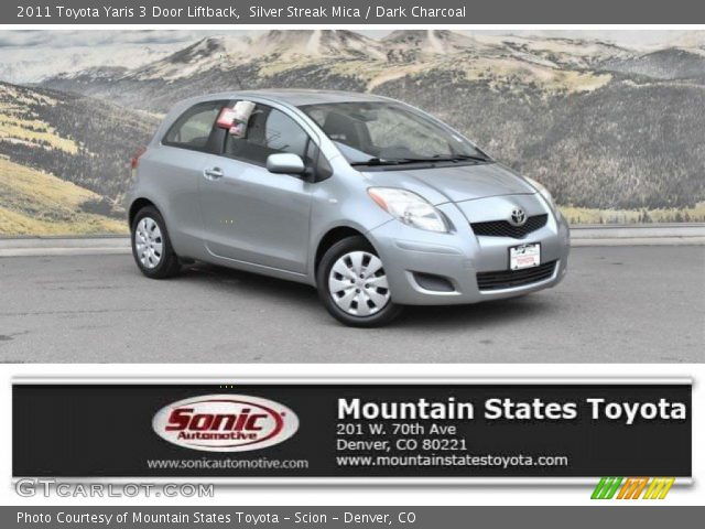 2011 Toyota Yaris 3 Door Liftback in Silver Streak Mica