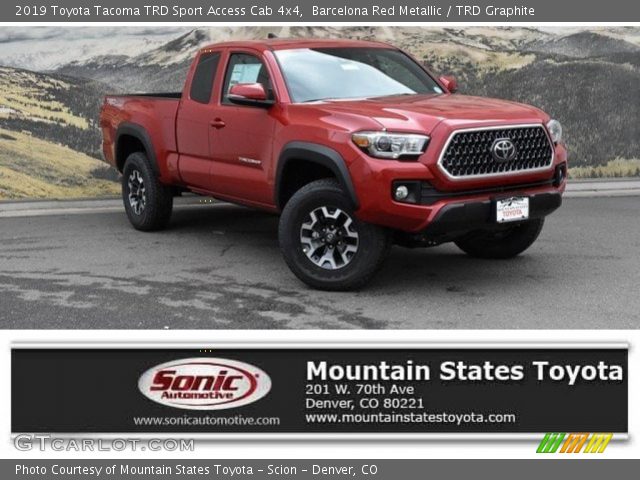 2019 Toyota Tacoma TRD Sport Access Cab 4x4 in Barcelona Red Metallic