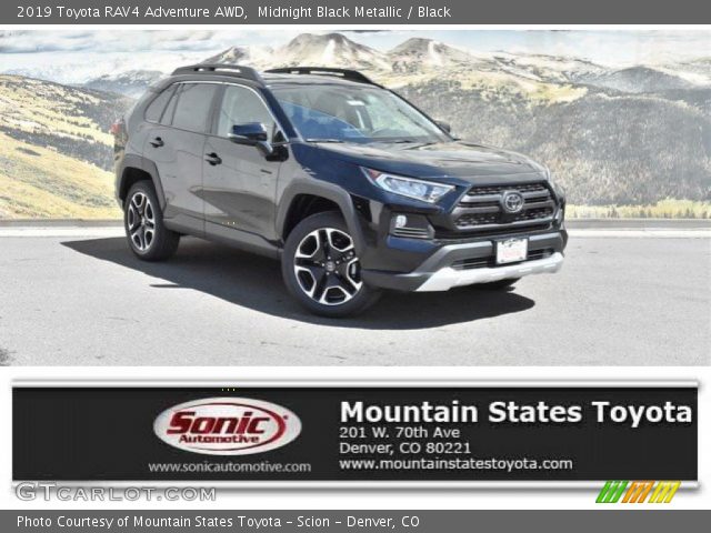 2019 Toyota RAV4 Adventure AWD in Midnight Black Metallic