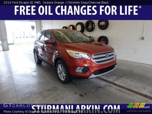 2019 Ford Escape SE 4WD in Sedona Orange