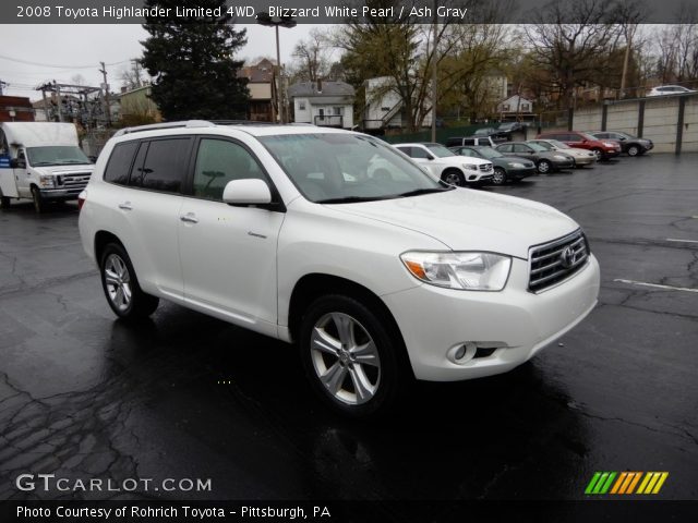 2008 Toyota Highlander Limited 4WD in Blizzard White Pearl