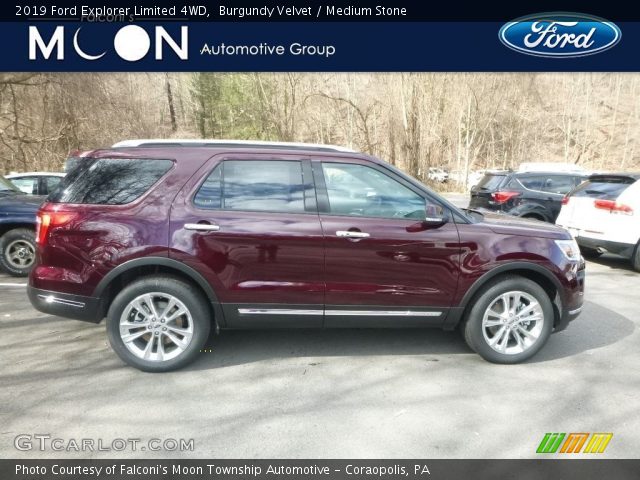 2019 Ford Explorer Limited 4WD in Burgundy Velvet