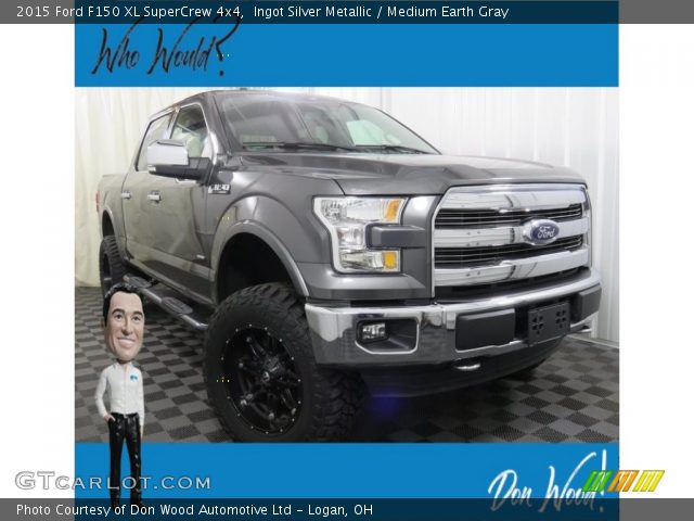 2015 Ford F150 XL SuperCrew 4x4 in Ingot Silver Metallic