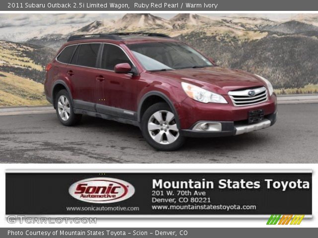2011 Subaru Outback 2.5i Limited Wagon in Ruby Red Pearl