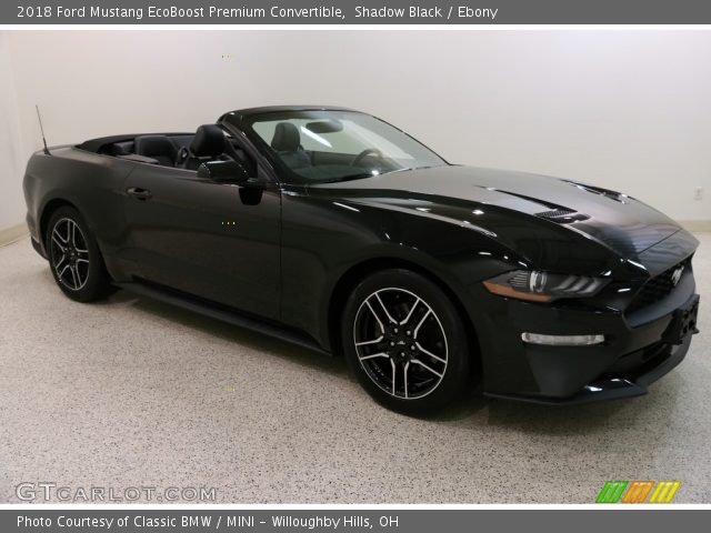 2018 Ford Mustang EcoBoost Premium Convertible in Shadow Black