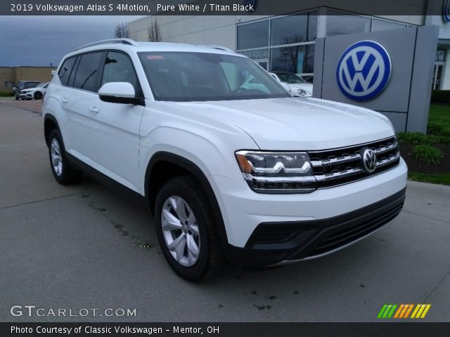 2019 Volkswagen Atlas S 4Motion in Pure White