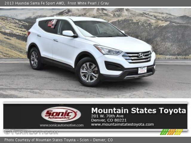 2013 Hyundai Santa Fe Sport AWD in Frost White Pearl