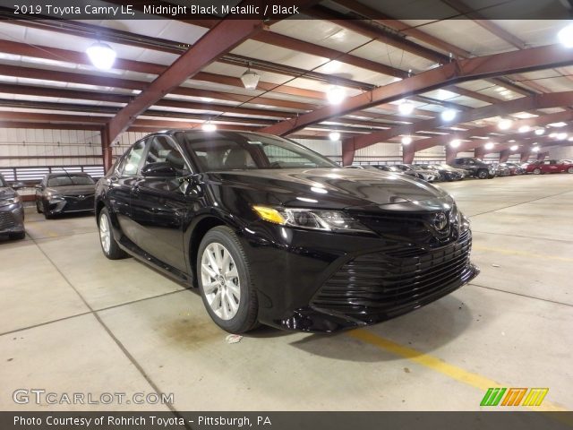 2019 Toyota Camry LE in Midnight Black Metallic