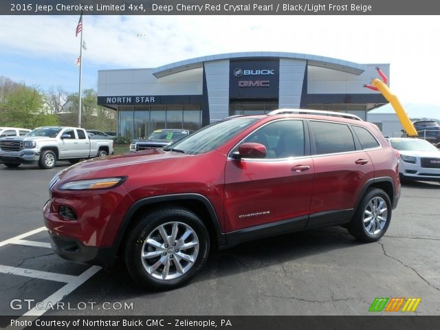 2016 Jeep Cherokee Limited 4x4 in Deep Cherry Red Crystal Pearl