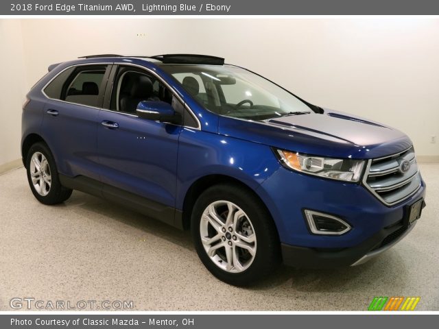 2018 Ford Edge Titanium AWD in Lightning Blue