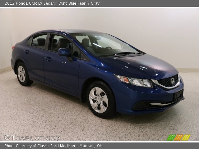 2013 Honda Civic LX Sedan in Dyno Blue Pearl