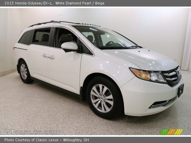 2015 Honda Odyssey EX-L in White Diamond Pearl