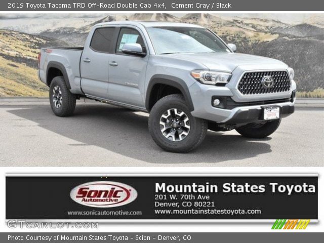 2019 Toyota Tacoma TRD Off-Road Double Cab 4x4 in Cement Gray