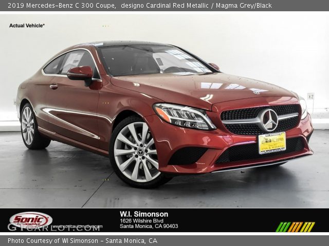 2019 Mercedes-Benz C 300 Coupe in designo Cardinal Red Metallic
