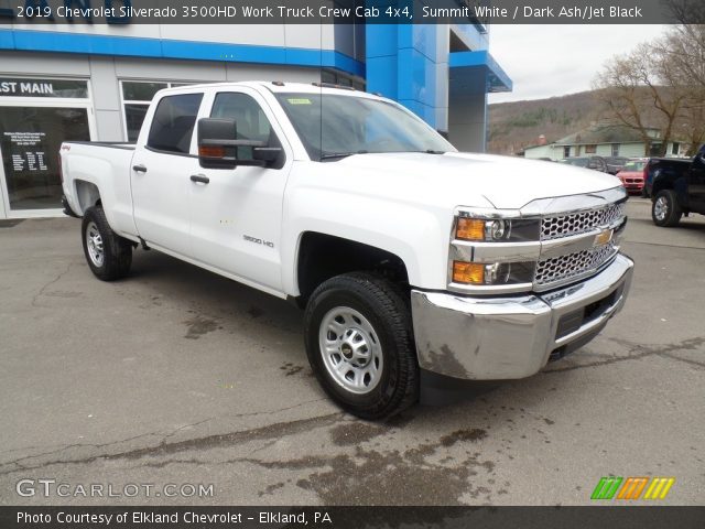 2019 Chevrolet Silverado 3500HD Work Truck Crew Cab 4x4 in Summit White