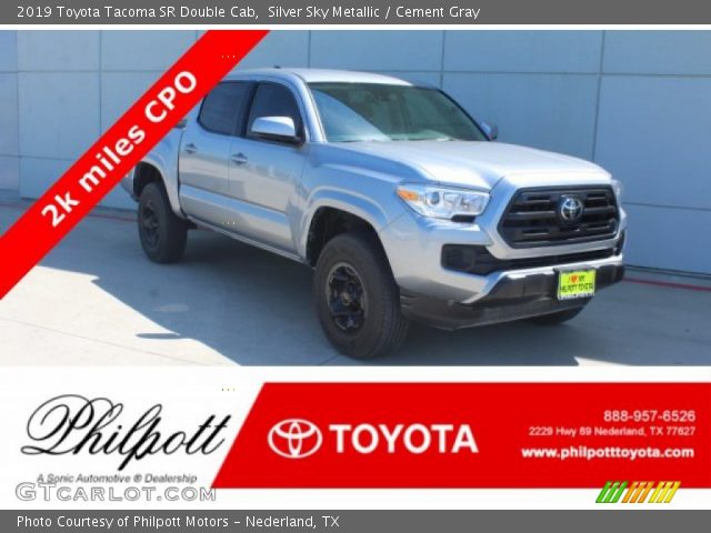 2019 Toyota Tacoma SR Double Cab in Silver Sky Metallic