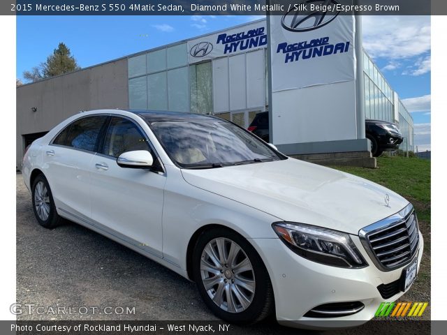 2015 Mercedes-Benz S 550 4Matic Sedan in Diamond White Metallic