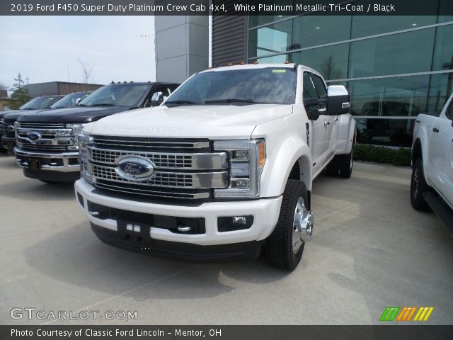 2019 Ford F450 Super Duty Platinum Crew Cab 4x4 in White Platinum Metallic Tri-Coat
