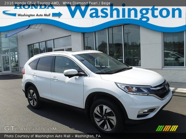 2016 Honda CR-V Touring AWD in White Diamond Pearl