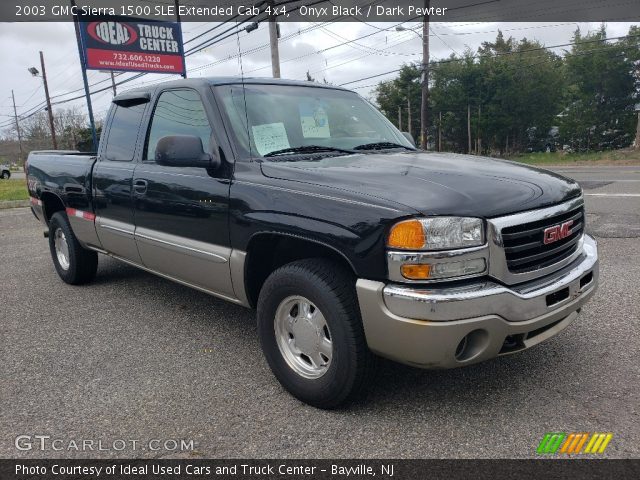 2003 GMC Sierra 1500 SLE Extended Cab 4x4 in Onyx Black