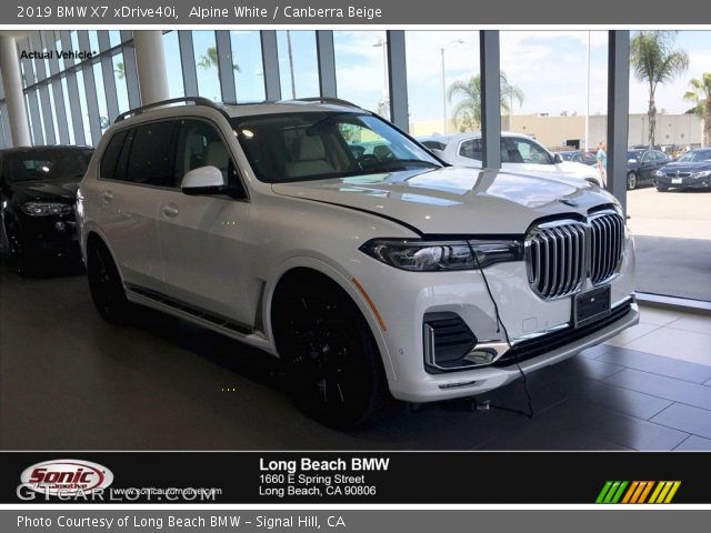 2019 BMW X7 xDrive40i in Alpine White