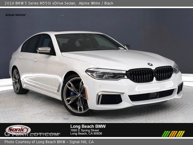 2019 BMW 5 Series M550i xDrive Sedan in Alpine White