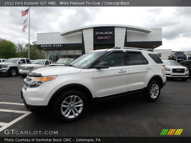 2012 Ford Explorer XLT 4WD in White Platinum Tri-Coat