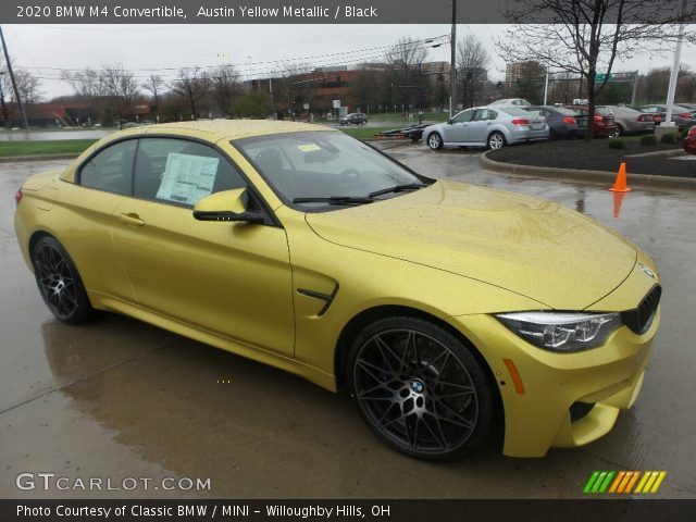 2020 BMW M4 Convertible in Austin Yellow Metallic