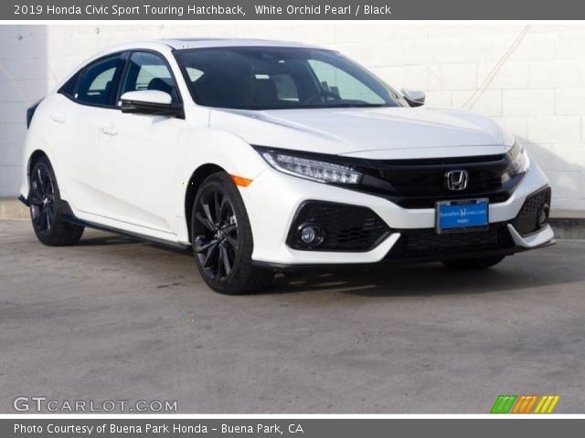 2019 Honda Civic Sport Touring Hatchback in White Orchid Pearl