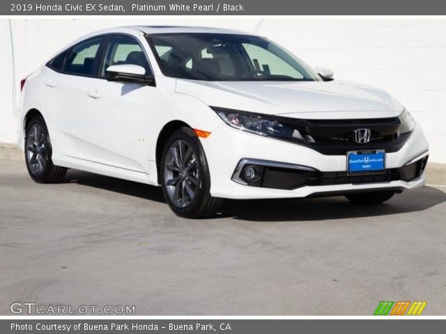 2019 Honda Civic EX Sedan in Platinum White Pearl