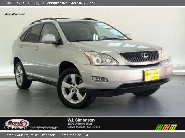 2007 Lexus RX 350 in Millennium Silver Metallic
